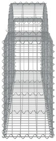 Cestos gabião arqueados 18pcs 200x30x60/80 cm ferro galvanizado