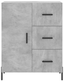 Armário alto 69,5x34x180 cm derivados de madeira cinza cimento