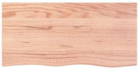 Prateleira de parede 100x50x(2-6) cm carvalho tratado castanho