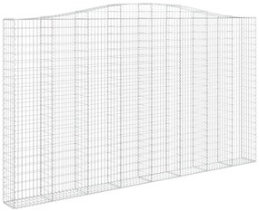 Cestos gabião arqueados 5pcs 400x30x220/240cm ferro galvanizado