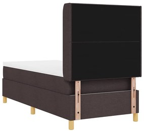 Cama Box Spring com Colchão Castanho 80x200 cm
