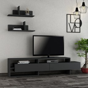 Móvel TV Gara – Antracite – 180x42x32 cm