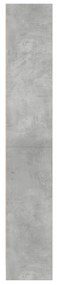 Estante 60x24x143 cm derivados de madeira cinzento cimento