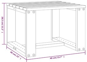 Espreguiçadeiras 2 pcs com mesa castanho mel madeira de pinho