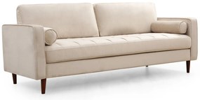 Sofá de 3 Lugares Rome – Bege – 215 x 90 x 70 cm