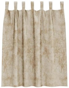 Cortinas de Veludo 2 pcs com Ilhós Creme 140 x 140 cm