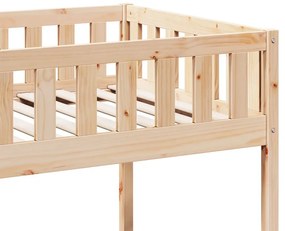 Cama de criança sem colchão 90x200 cm madeira de pinho maciça