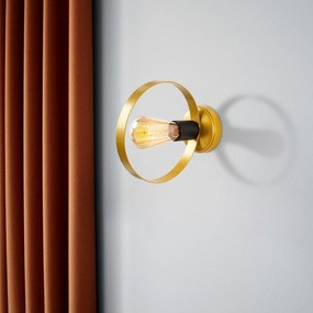 Aplique de Parede Halka – Dourado e Preto – 4 x 23 cm