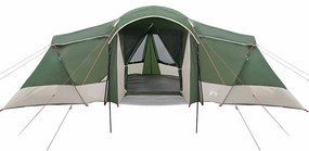 Tenda Familiar com Janelas em Cúpula Verde pra 6 Pessoas, Impermeável