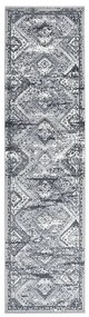 vidaXL Passadeira 80x300 cm polipropileno cinzento oriental