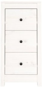 Aparadores 2 pcs 40x35x80 cm madeira de pinho maciça branco