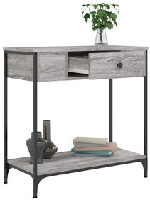 Mesa consola 75x34,5x75 cm derivados de madeira cinzento sonoma