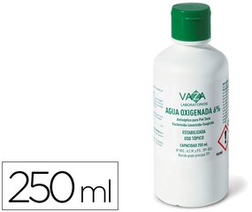 Agua Oxigenada Vaza Frasco de 250 Ml