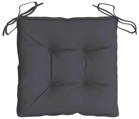 Almofadões de cadeira 2 pcs 50x50x7 cm tecido oxford antracite