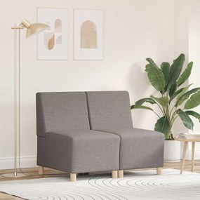 vidaXL Cadeira de Sofá Cinza Claro 55 cm em Tecido 2 pcs