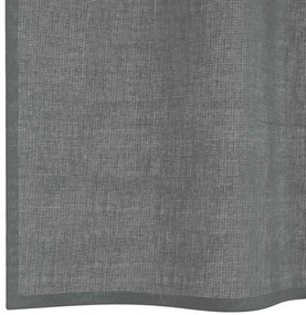 Cortinas de voile com laços 2 pcs cinzento-escuro 140x260 cm