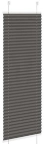 Preto Plissada Cega 45x150 cm Largura Tecido 44,4 cm Poliéster