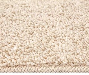 Tapete shaggy de alto pelo creme 160x160 cm PP