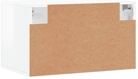 Armário parede 60x36,5x35 cm derivados madeira branco brilhante