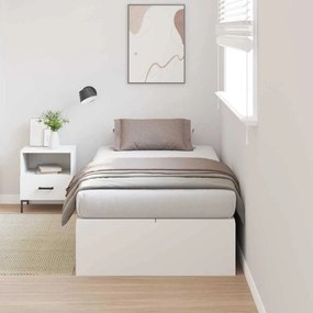 Cama com Arrumação vidaXL Branca 100x200 cm