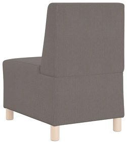 Poltrona 55 cm tecido corduroy cinzento-claro