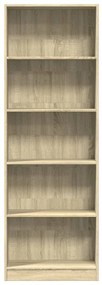 Estante 60x24x176 cm derivados de madeira carvalho sonoma