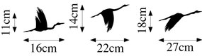Acessório Decorativo de Parede Migrant Birds – Preto – 11 x 16 cm, 14