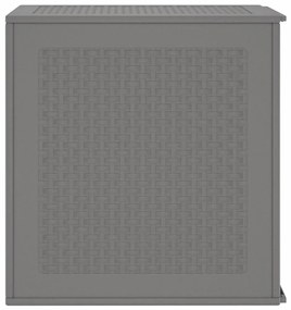 Caixa de Armazenamento para Jardim Cinzento-Claro 55x53x57 cm PP