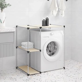 vidaXL Estante arrumação p/ máquina lavar roupa 87x55x90,5 ferro creme
