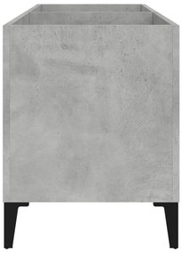 Armário p/ discos 74,5x38x48 cm derivados madeira cinza-cimento