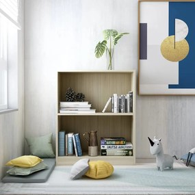 vidaXL Estante 60x24x76 cm derivados de madeira carvalho sonoma