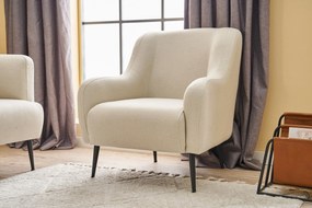 Sofá de 1 Lugar Revos – Creme – 80x83x78 cm