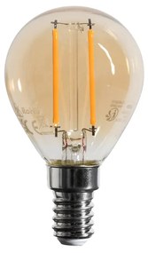 Set van 5 E14 dimbare LED lamp G45 goud 4W 330 lm 2100K