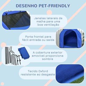 PawHut Casa para Cães 130x85x121 cm Cama Elevada para Animais de Estim