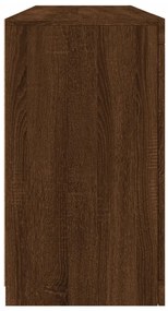 Aparador com luzes LED 163x37x67 cm carvalho castanho