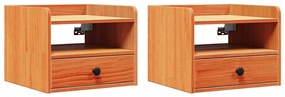 Mesas de cabeceira 2 pcs Castanho-mel 38 x 36 x 29,5 cm