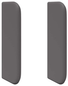 vidaXL Orelha de Cabeceira 2 pcs Cinzeto 40 x 16 x 5 cm