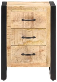 Mesa de cabeceira 40x35x55 cm madeira de mangueira maciça