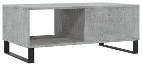 Mesa de centro 90x50x36,5 cm derivados madeira cinzento cimento