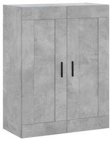 Móveis de parede 2 pcs derivados de madeira cinzento cimento