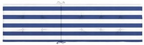 Almofadão cadeira de terraço tecido oxford riscas azul/branco