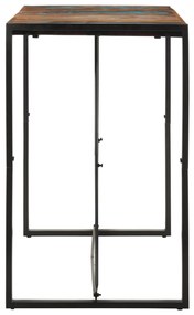 Mesa de bar 140x70x110 cm madeira recuperada maciça