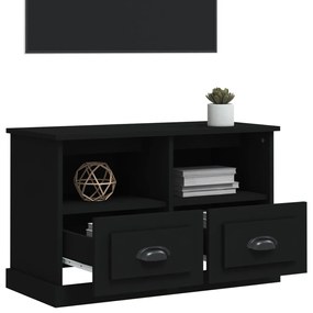 Móvel p/ TV 80x35x50 cm derivados de madeira preto