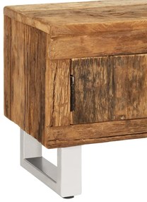 Suporte para TV madeira reciclada maciça 140x30x40 cm