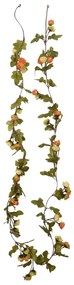 Grinaldas de flores de Natal 6 pcs 215 cm vermelho pôr-do-sol