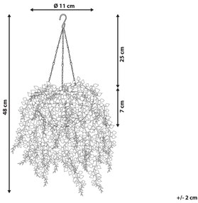 Planta artificial suspensa 48 cm BOXUS Beliani