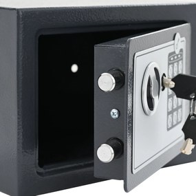 Cofre Digital Electrónico Cinza Escuro 23x17x17 cm Aço