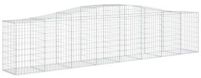 Cestos gabião arqueados 9 pcs 400x50x80/100cm ferro galvanizado