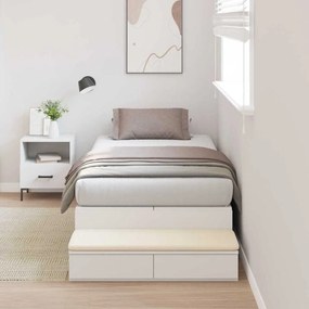 vidaXL Cama de Armazenamento Branca 90x190 cm