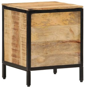 Mesa de cabeceira 40x35x50 cm madeira de mangueira maciça